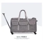 Pet Trolley Foldable Rolling Carrier & Travel Bag for Dogs & Cats - Image 4