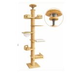 Solid Wood Ceiling Cat Condo E 250-270cm with Space Capsule in Singapore